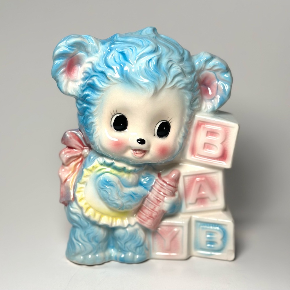 Vintage Baby Ruben Planter, Made In Japan, Pastel, Kitsch 1950s